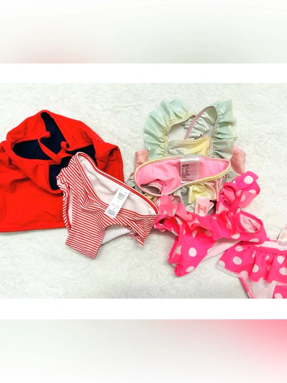 Lot Swimsuit Very Cute Girl Size 3T Excellent Condition